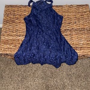 Blue altered state lace dress